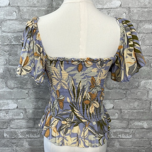 Patrons of Peace Floral Smocked Top - Picture 4 of 6